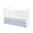 Παιδικό κρεβάτι MATRIX NEW white+baby blue /εφηβικό κρεβάτι με συρτάρι/